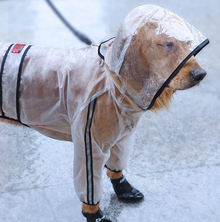 Capa de Chuva para Cães - Transparente